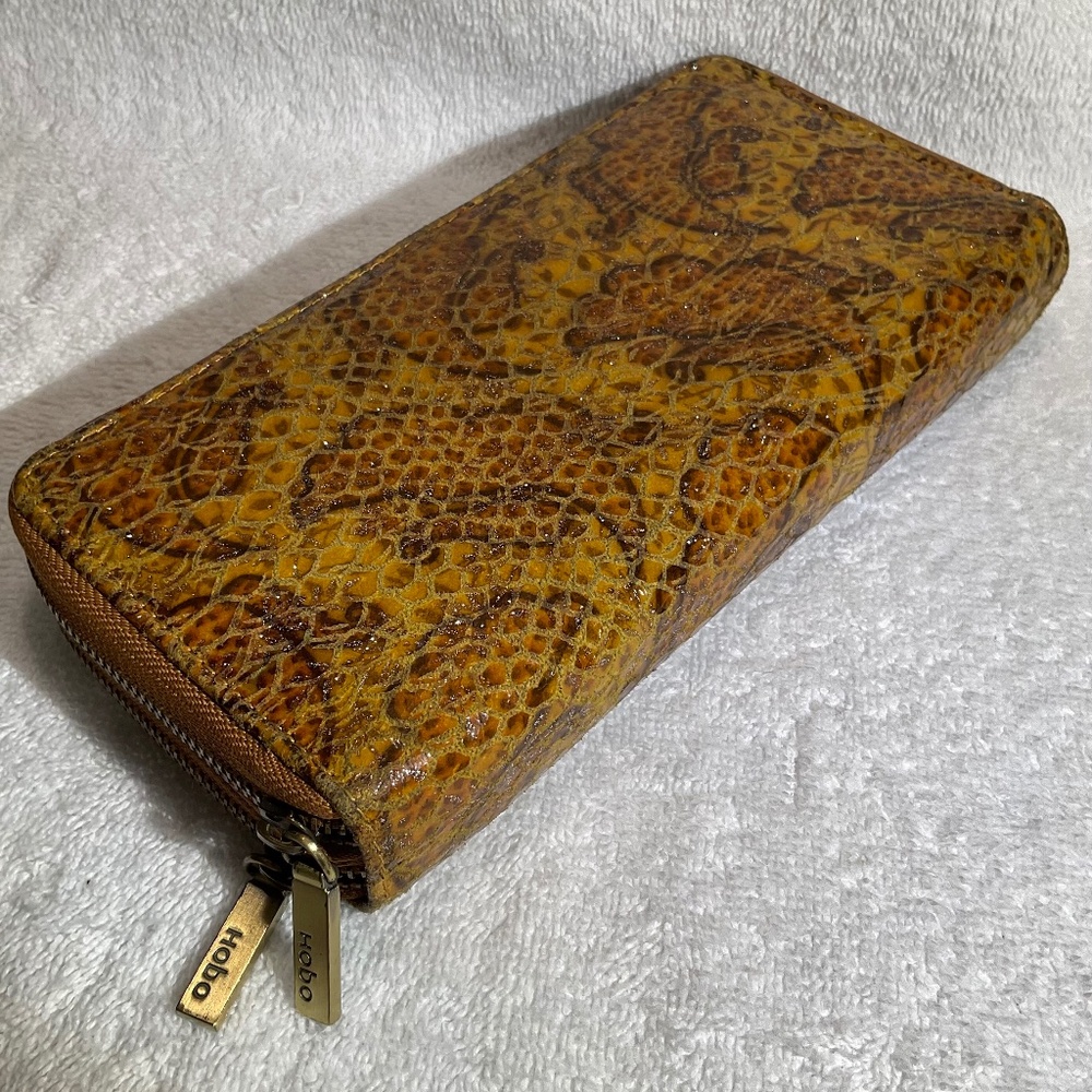 Hobo the Original Faux Snakeskin Pattern Wallet